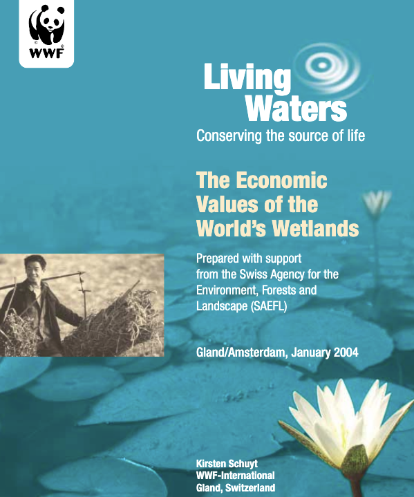 The economic values of the world's wetlands